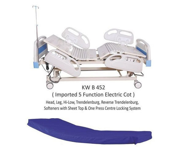 Five-Function-Electric-Care-Bed-with-Central-Locking