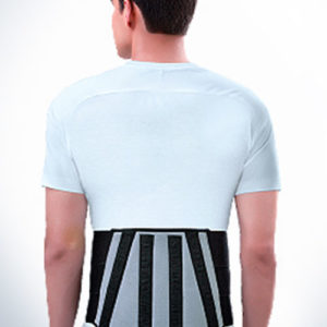 Elnova Lumbo Sacral Corset (Back Pain Belt) (Small - For Hip Circumference  of 70-80 cm, Black) …