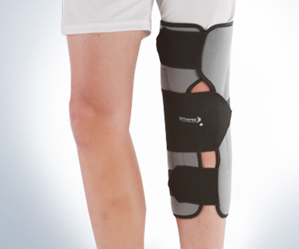 Female Buckling Knee Orthosis or Knee Support Brace after Surgery on Leg  Stock Image - Image of buckle, healthcare: 261693517